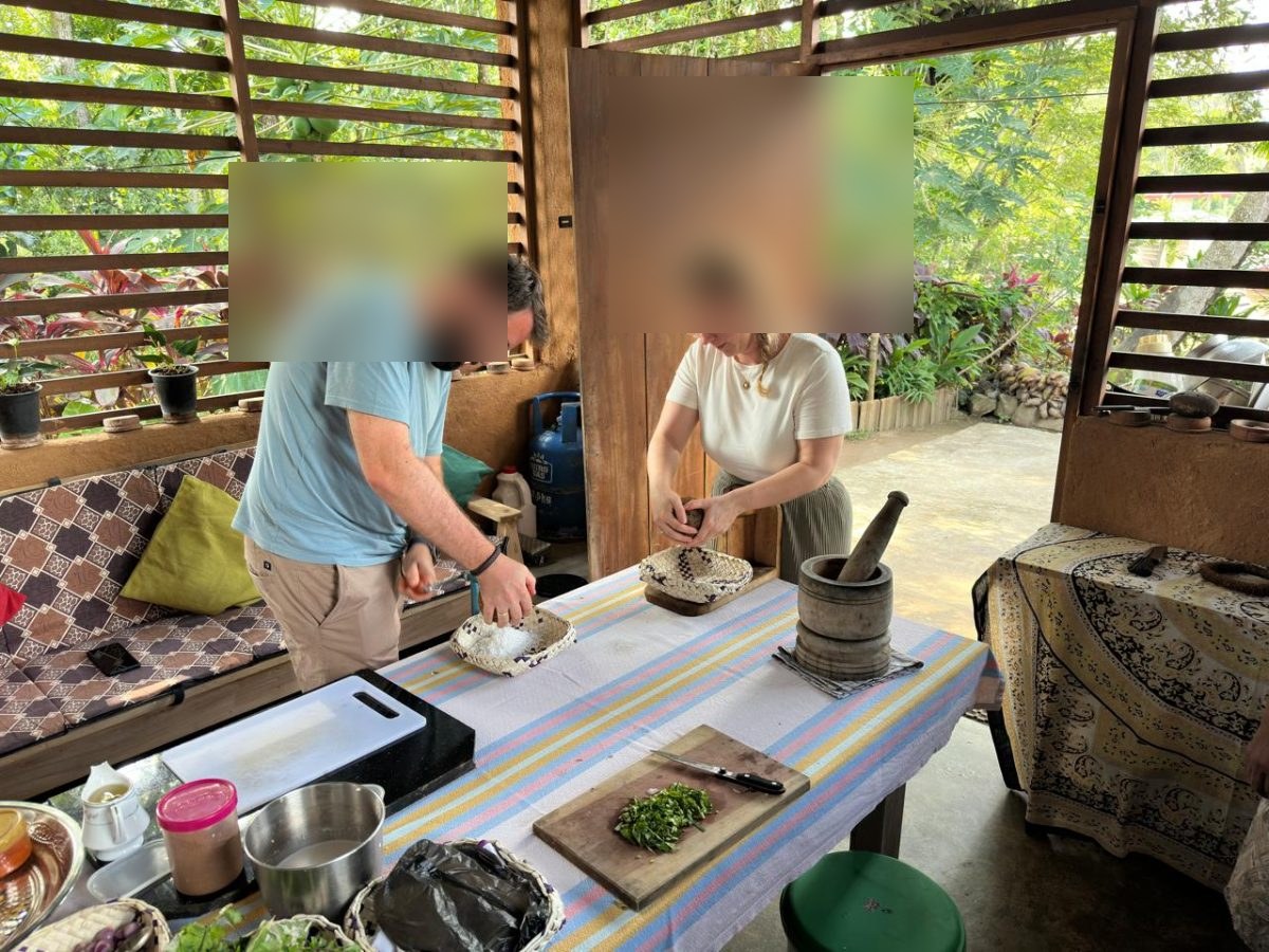 Hands-on cooking experience village home