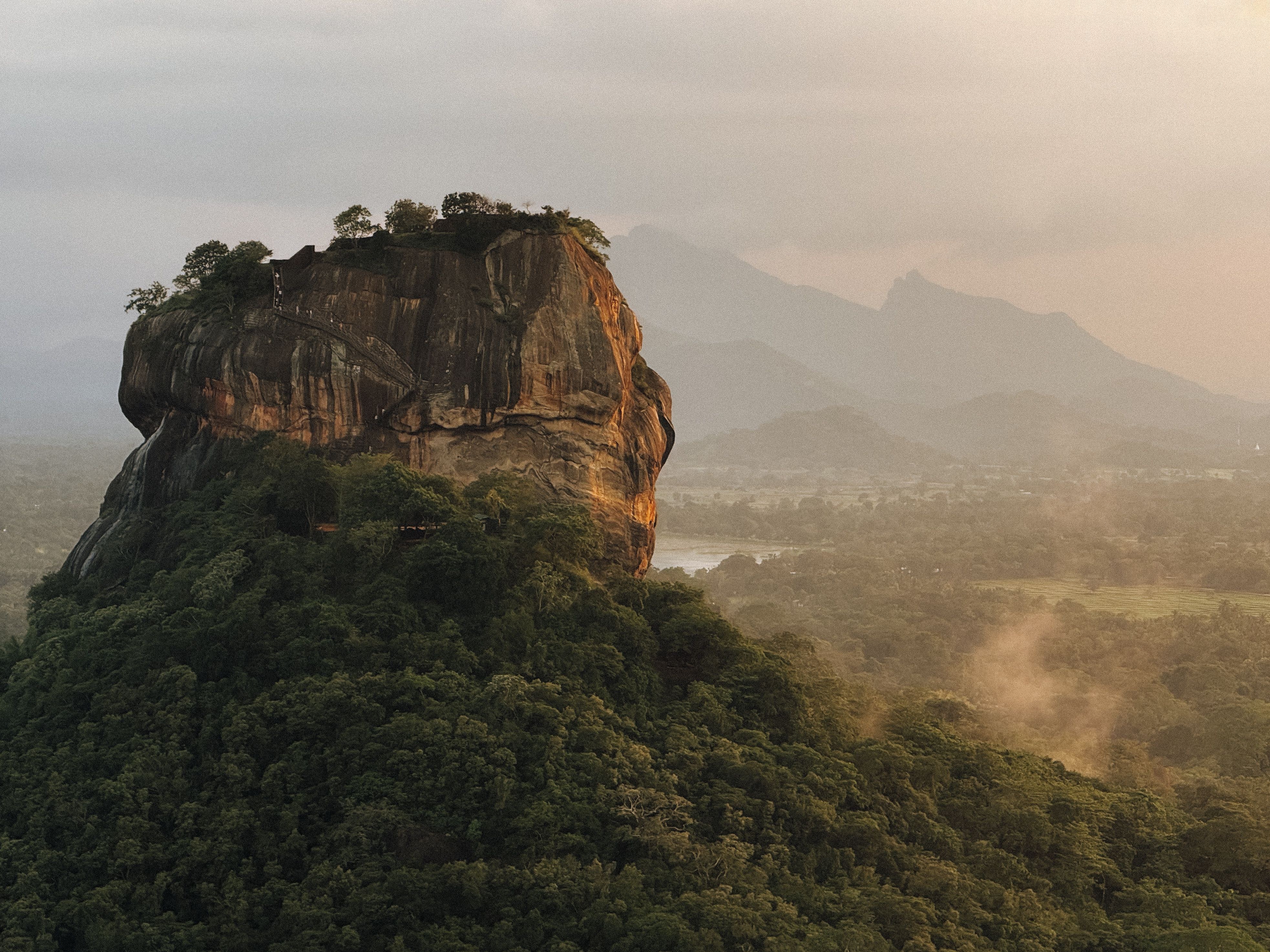 Sigiriya Rock Fortress at dawn
