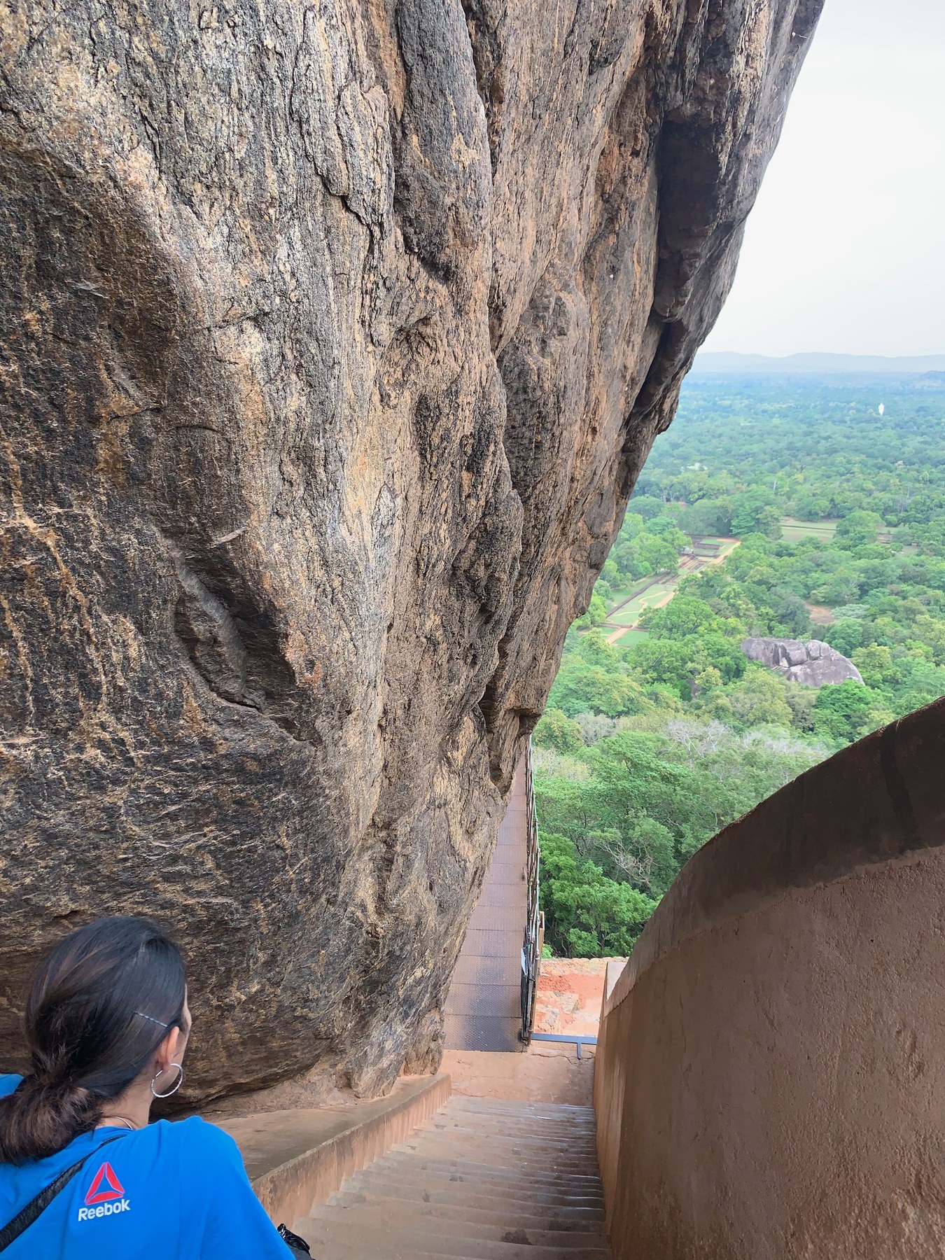 The rock face corridor, Sigiriya