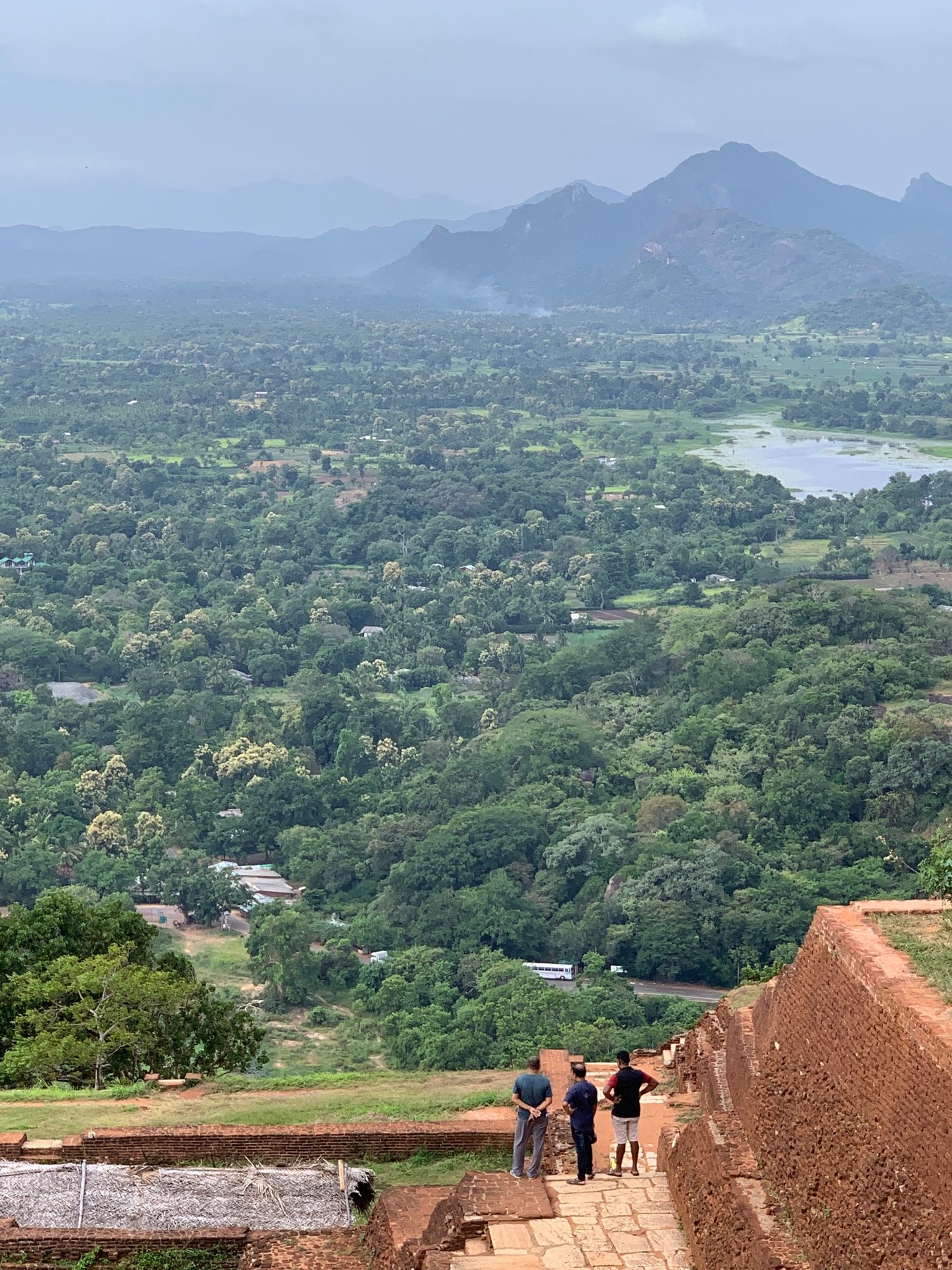 View from the Sigiriya summit over the plains